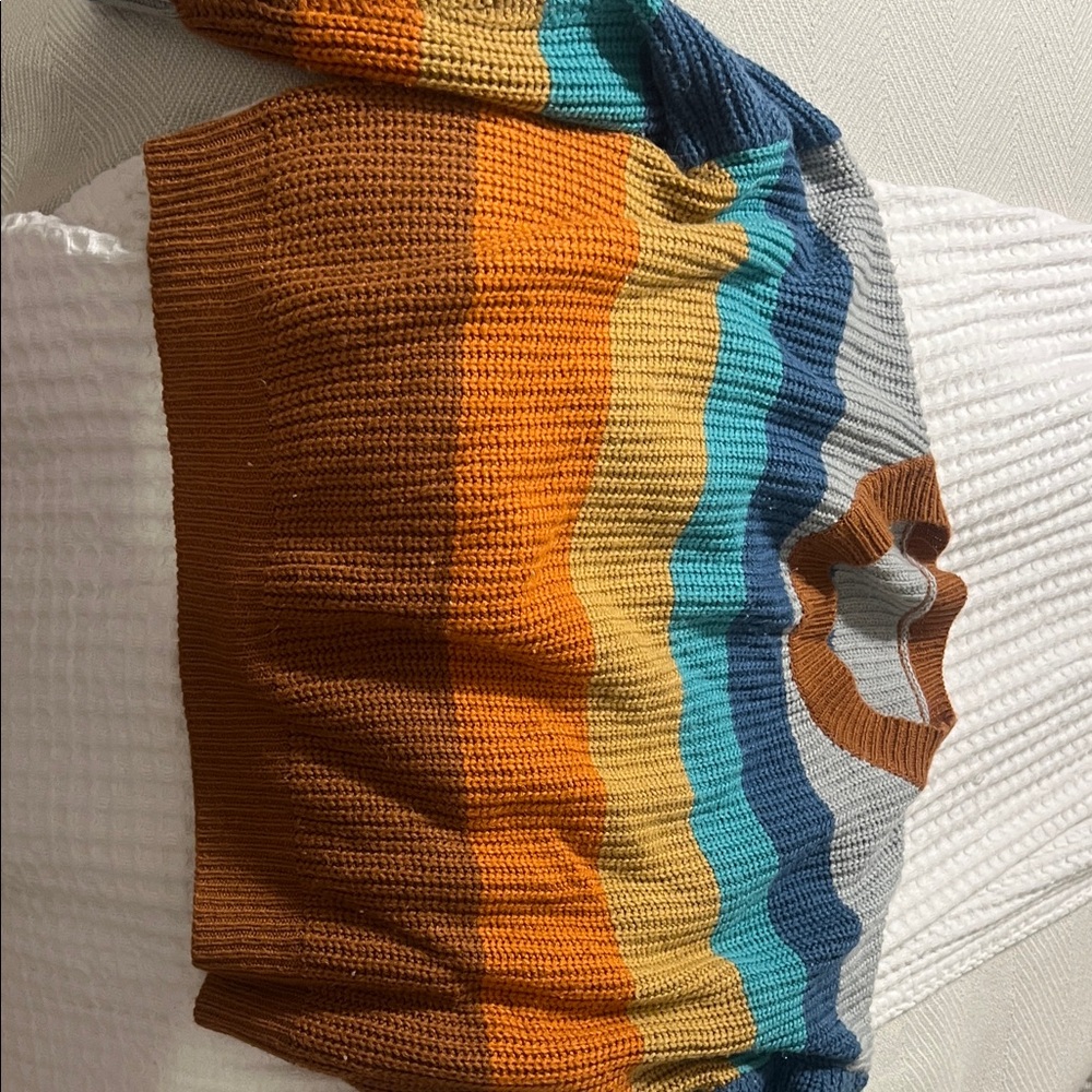ROMWE Multicolor Striped Sweater